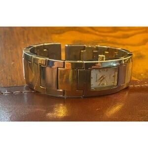 Women's Two Tone Elgin II Bangle bracelet Watch,